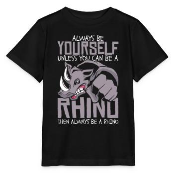 Rhinocéros Rhinocéros - T-shirt bio MINI CREATOR Stanley/Stella Enfant - noir - Devant - Mikhail (115cm)