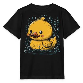 Canards en caoutchouc salle de bain Canard jaune - T-shirt bio MINI CREATOR Stanley/Stella Enfant - noir - Devant - Mikhail (115cm)
