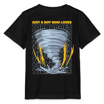 Storm Chasing Tornado Storm Meteorologist - Stanley/Stella MINI CREATOR Kids’ T-Shirt - black - Front - Mikhail (115cm)