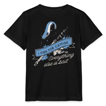 Catfish Catfish Fishing - Stanley/Stella MINI CREATOR Kids’ T-Shirt - black - Front - Mikhail (115cm)