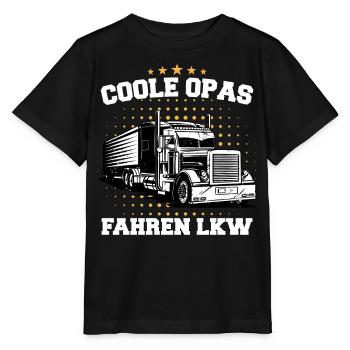 LKW Fahrer Fernfahrer Lastkraftwagenfahrer - Stanley/Stella Kinder T-Shirt MINI CREATOR  - Schwarz - Vorne - Mikhail (115cm)