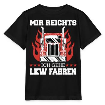 LKW Fahrer Fernfahrer Lastkraftwagenfahrer - Stanley/Stella Kinder T-Shirt MINI CREATOR  - Schwarz - Vorne - Mikhail (115cm)