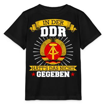 Ostdeutschland Osten Ossi DDR Heimat Ostblock - Stanley/Stella Kinder T-Shirt MINI CREATOR  - Schwarz - Vorne - Mikhail (115cm)