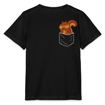Squirrel Tree Squirrel - Stanley/Stella MINI CREATOR Kids’ T-Shirt - black - Front - Mikhail (115cm)