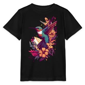 Colibri Colibri Colibri Oiseau Colibri Animal - T-shirt bio MINI CREATOR Stanley/Stella Enfant - noir - Devant - Mikhail (115cm)