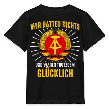East Germany East Ossi GDR Homeland Eastern Bloc - Stanley/Stella MINI CREATOR Kids’ T-Shirt - black - Front - Mikhail (115cm)