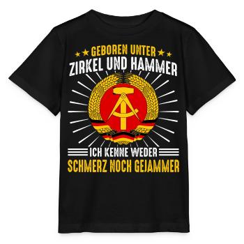 East Germany East Ossi GDR Homeland Eastern Bloc - Stanley/Stella MINI CREATOR Kids’ T-Shirt - black - Front - Mikhail (115cm)