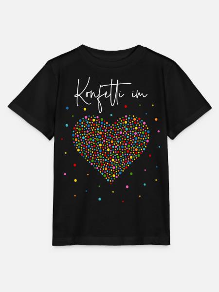 Konfetti im Herzen - Stanley/Stella Kinder T-Shirt MINI CREATOR - Schwarz