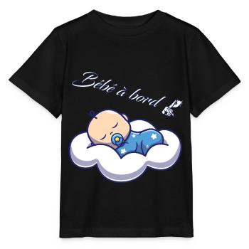 bébé à bord - T-shirt bio MINI CREATOR Stanley/Stella Enfant - noir - Devant - Mikhail (115cm)