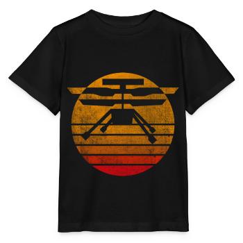 Mars Planet Weltraum Raumfahrt - Stanley/Stella Kinder T-Shirt MINI CREATOR  - Schwarz - Vorne - Mikhail (115cm)