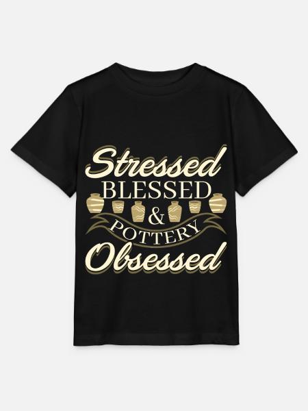 pottenbakken maken - Stanley/Stella Kinder-T-shirt MINI CREATOR - zwart