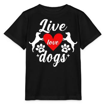 Life Love Dogs - Stanley/Stella MINI CREATOR Kids’ T-Shirt - black - Front - Mikhail (115cm)