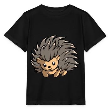 Porc-épic - T-shirt bio MINI CREATOR Stanley/Stella Enfant - noir - Devant - Mikhail (115cm)