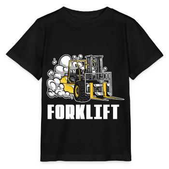 Élévateur chariot chariot élévateur de élévateur logistique stockist - T-shirt bio MINI CREATOR Stanley/Stella Enfant - noir - Devant - Mikhail (115cm)