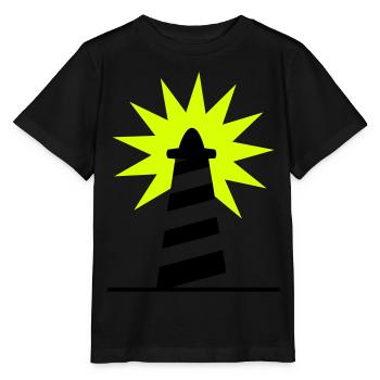 Lighthouse bright sunlight 2c - Stanley/Stella MINI CREATOR Kids’ T-Shirt - black - Front - Mikhail (115cm)