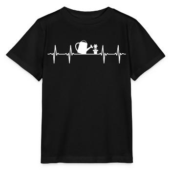 Jardinier coeur battement de jardin pépinière - T-shirt bio MINI CREATOR Stanley/Stella Enfant - noir - Devant - Mikhail (115cm)