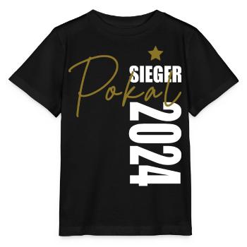 Pokalsieger 2024 - Stanley/Stella Kinder T-Shirt MINI CREATOR  - Schwarz - Vorne - Mikhail (115cm)