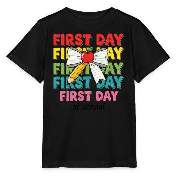 Back To School First Day Of School - Stanley/Stella MINI CREATOR Kids’ T-Shirt - black - Front - Mikhail (115cm)