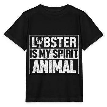 Hummer Seekrebs Lobster Meeresfrüchte - Stanley/Stella Kinder T-Shirt MINI CREATOR  - Schwarz - Vorne - Mikhail (115cm)