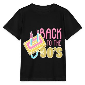 90s 90s - Stanley/Stella MINI CREATOR Kids’ T-Shirt - black - Front - Mikhail (115cm)