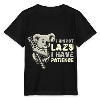 Koala Koala Ours - T-shirt bio MINI CREATOR Stanley/Stella Enfant - noir - Devant - Mikhail (115cm)