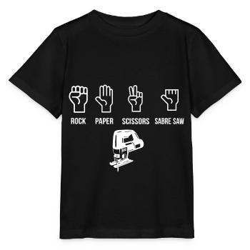 Menuisier menuisier menuisier - T-shirt bio MINI CREATOR Stanley/Stella Enfant - noir - Devant - Mikhail (115cm)