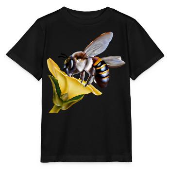 Fleißige Biene - Stanley/Stella Kinder T-Shirt MINI CREATOR  - Schwarz - Vorne - Mikhail (115cm)