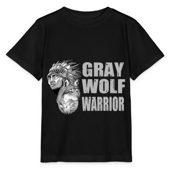 Wolf - Stanley/Stella MINI CREATOR Kids’ T-Shirt - black - Front - Mikhail (115cm)