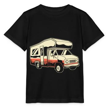 Caravan Motorhome Caravan Camper - Stanley/Stella MINI CREATOR Kids’ T-Shirt - black - Front - Mikhail (115cm)