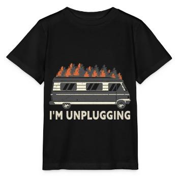 Caravan Motorhome Caravan Camper - Stanley/Stella MINI CREATOR Kids’ T-Shirt - black - Front - Mikhail (115cm)