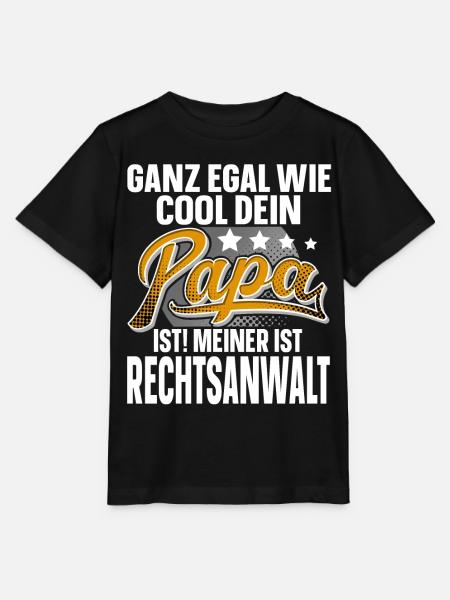 Rechtsanwalt Papa Vater Vatertag Cooler Papa - Stanley/Stella Kinder T-Shirt MINI CREATOR - Schwarz