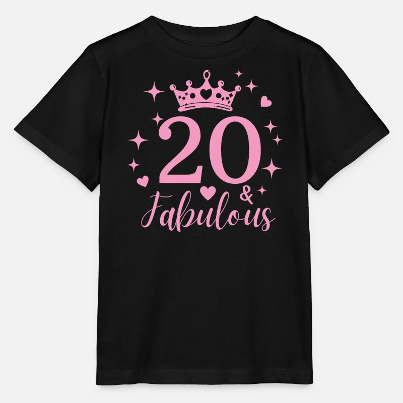 fabuleux 20. 20e anniversaire - T-shirt bio MINI CREATOR Stanley/Stella Enfant - noir