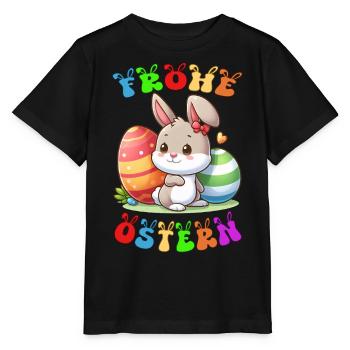 Frohe Ostern - Stanley/Stella Kinder T-Shirt MINI CREATOR  - Schwarz - Vorne - Mikhail (115cm)