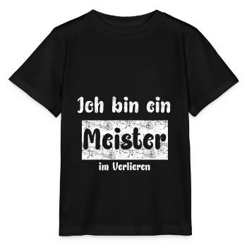 Meister im Verlieren - Stanley/Stella Kinder T-Shirt MINI CREATOR  - Schwarz - Vorne - Mikhail (115cm)