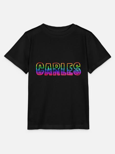 carles rs regenbogen - Stanley/Stella Kinder T-Shirt MINI CREATOR - Schwarz