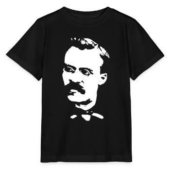 Friedrich Nietzsche - T-shirt bio MINI CREATOR Stanley/Stella Enfant - noir - Devant - Mikhail (115cm)