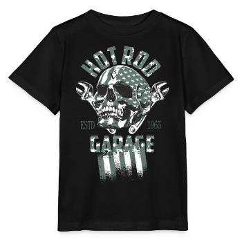 Hot Rod Garage - Stanley/Stella Kinder T-Shirt MINI CREATOR  - Schwarz - Vorne - Mikhail (115cm)