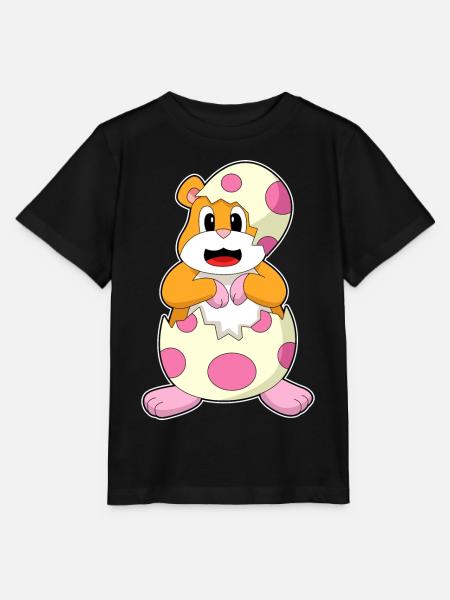Hamster Eierschale  - Stanley/Stella Kinder T-Shirt MINI CREATOR  - Schwarz