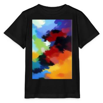 Motifs de peinture - T-shirt bio MINI CREATOR Stanley/Stella Enfant - noir - Devant - Mikhail (115cm)