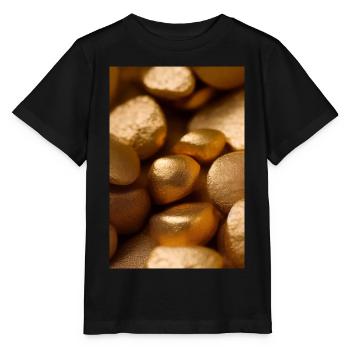 Gold Pieces - Stanley/Stella MINI CREATOR Kids’ T-Shirt - black - Front - Mikhail (115cm)