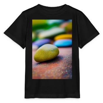Bunte Steine - Stanley/Stella Kinder T-Shirt MINI CREATOR  - Schwarz - Vorne - Mikhail (115cm)