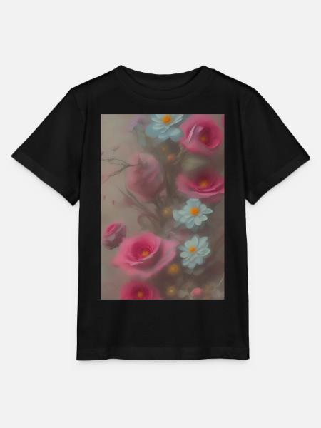 Blumen Kunst - Stanley/Stella Kinder T-Shirt MINI CREATOR - Schwarz
