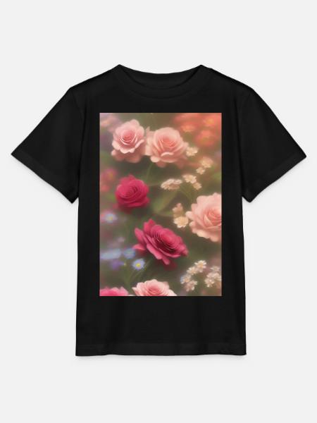 Blumen Kunst - Stanley/Stella Kinder T-Shirt MINI CREATOR - Schwarz