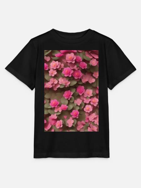 Blumen Kunst - Stanley/Stella Kinder T-Shirt MINI CREATOR  - Schwarz