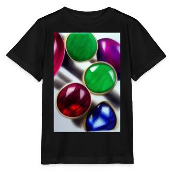 Gemstones - Stanley/Stella MINI CREATOR Kids’ T-Shirt - black - Front - Mikhail (115cm)