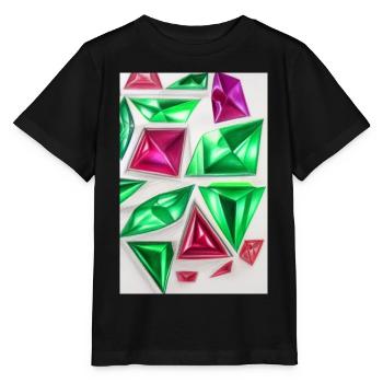 Edelsteine - Stanley/Stella Kinder T-Shirt MINI CREATOR  - Schwarz - Vorne - Mikhail (115cm)