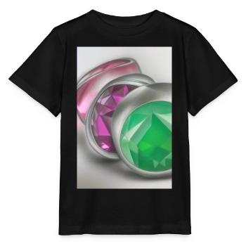 Pierres précieuses - T-shirt bio MINI CREATOR Stanley/Stella Enfant - noir - Devant - Mikhail (115cm)