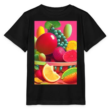 Fruit - T-shirt bio MINI CREATOR Stanley/Stella Enfant - noir - Devant - Mikhail (115cm)