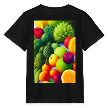 Fruit - T-shirt bio MINI CREATOR Stanley/Stella Enfant - noir - Devant - Mikhail (115cm)