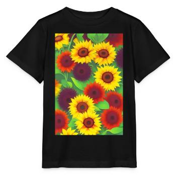 Tournesols - T-shirt bio MINI CREATOR Stanley/Stella Enfant - noir - Devant - Mikhail (115cm)